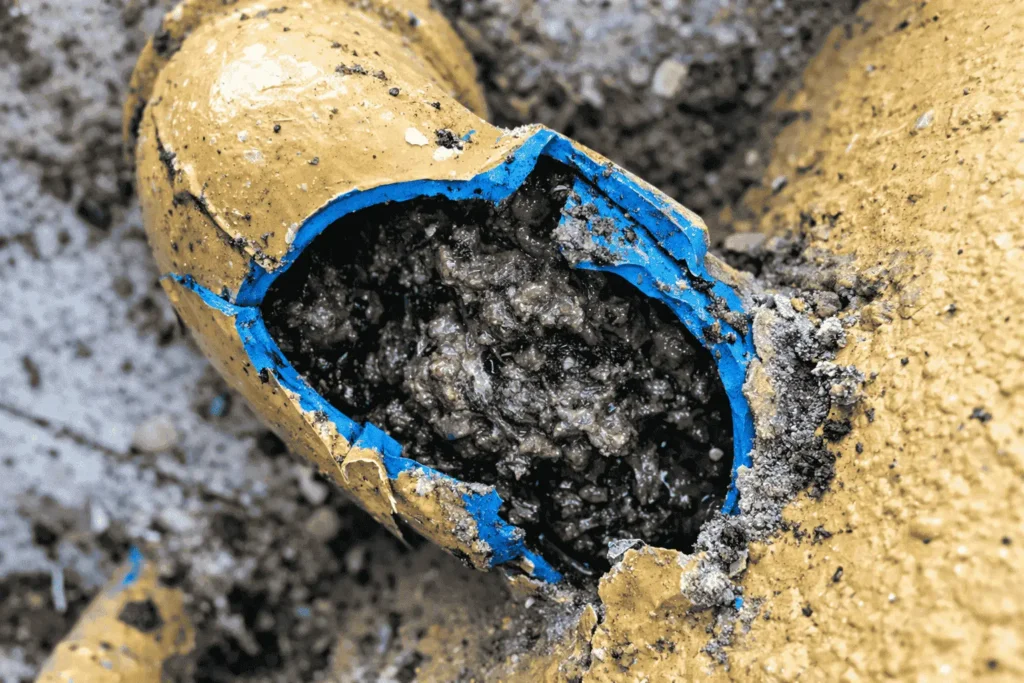 canalisation bouchée nécessitant un débouchage professionnel à Bruxelles