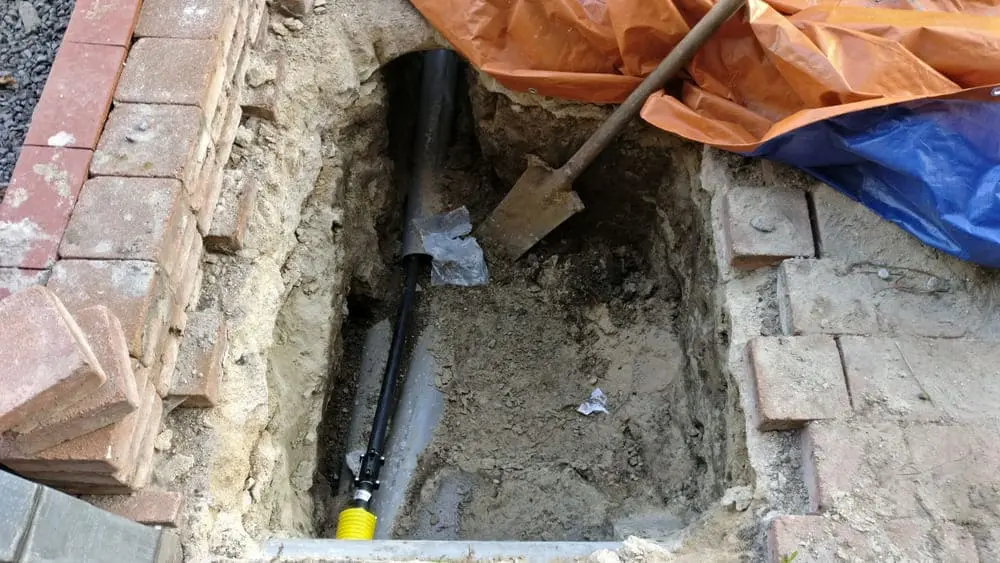 Canalisation enterrée bouchée en région bruxelloise